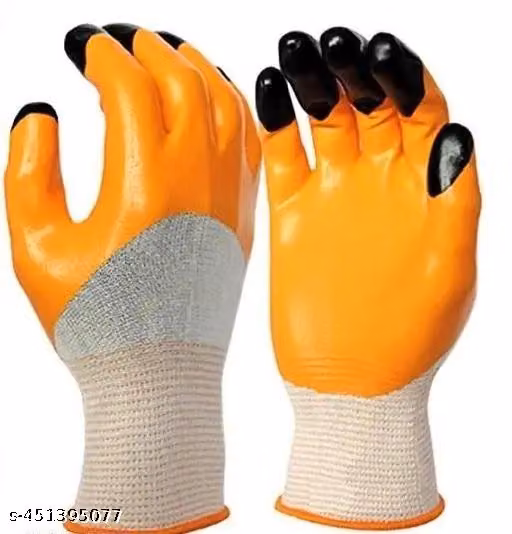 Polyester Work Gloves for Agriculture, Gardening & Construction – Pack of 5