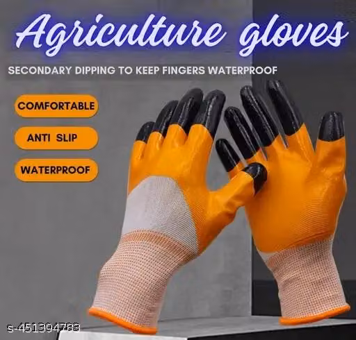 Cotton Blend Work Gloves for Agriculture, Gardening & Construction – Pack of 5