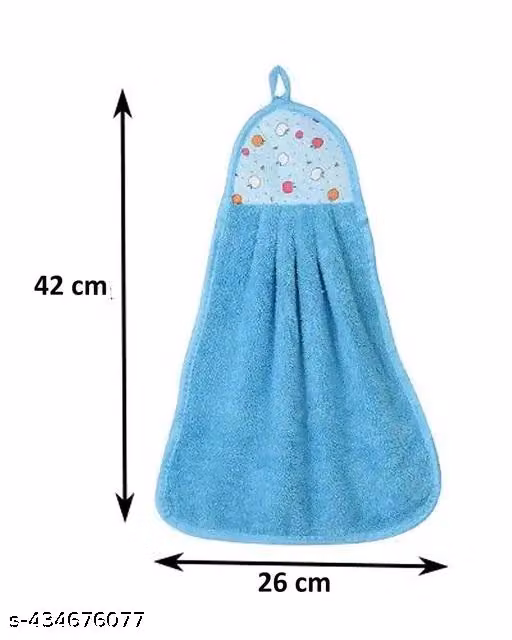 Microfiber Hanging Hand Towels – Soft Wash Basin Kitchen Napkins, Pack of 4