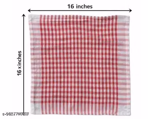 Cotton Checked Cleaning Cloths – Reusable Multipurpose Kitchen Wipes, Pack of 3