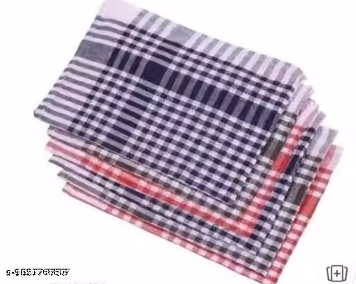 Cotton Checked Cleaning Cloths – Reusable Multipurpose Kitchen Wipes, Pack of 3