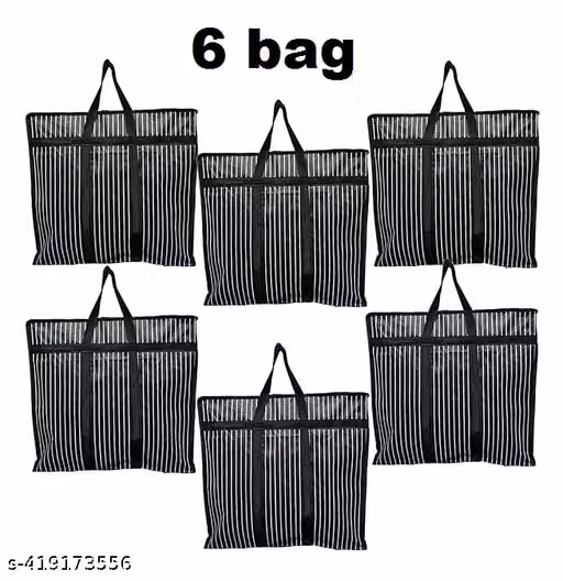 Heavy Duty 600D Oxford Storage Bags – Travel & Grocery Organizer, Pack of 6