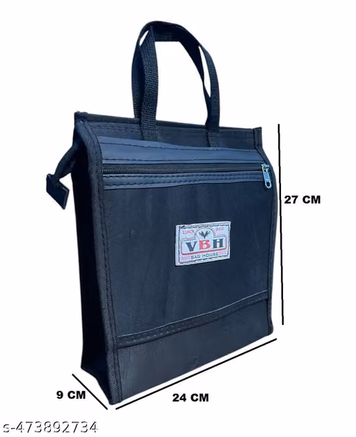 Small Heavy Duty PU Tote Bag – Office, Shopping & Grocery Carry Bag, 27×24×9 cm