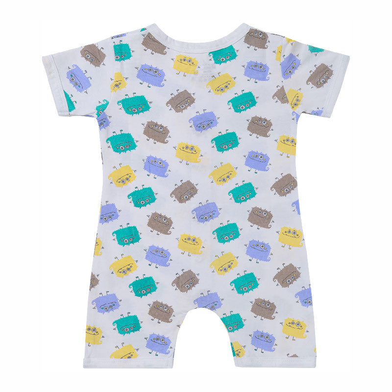 Body Care Unisex Baby 100% Cotton Half Sleeve Romper – Placement Print