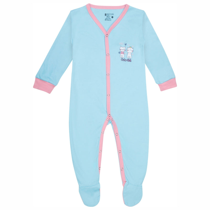 Body Care Unisex Baby 100% Cotton Full Sleeve Front Open Romper – Easy Dressing