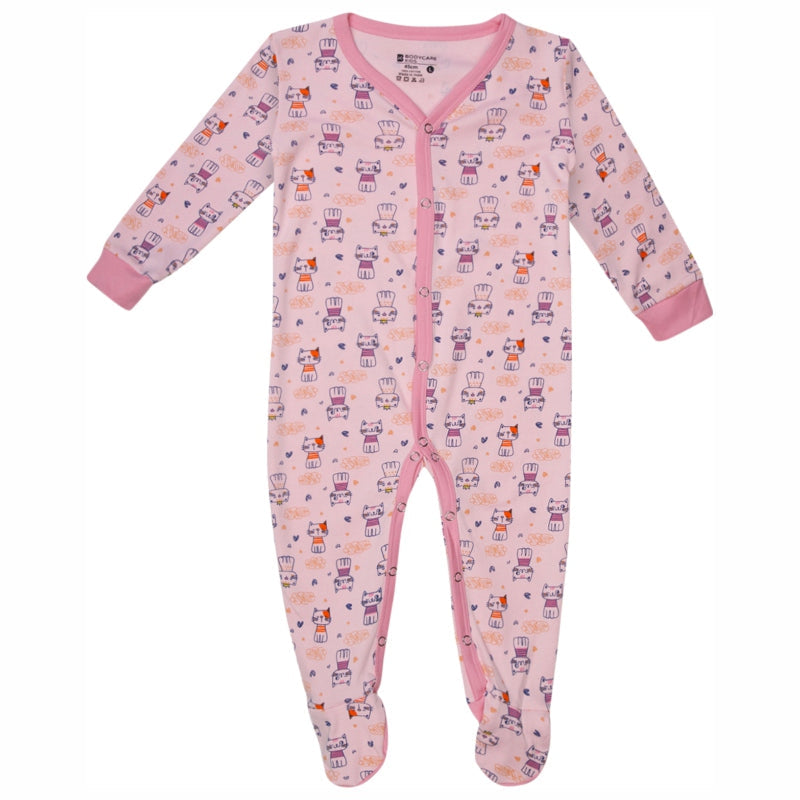 Body Care Unisex Baby 100% Cotton Full Sleeve Front Open Romper – Easy Dressing