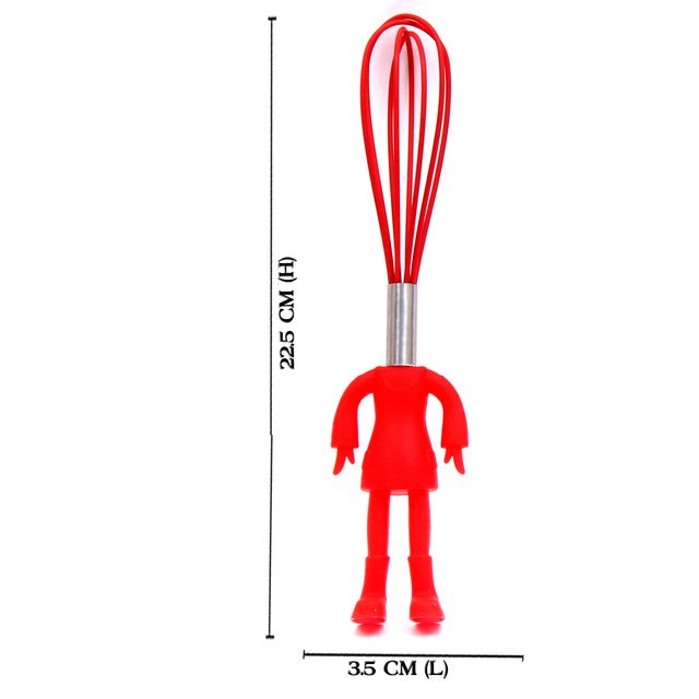Red Shade Plastic Batter Whisker