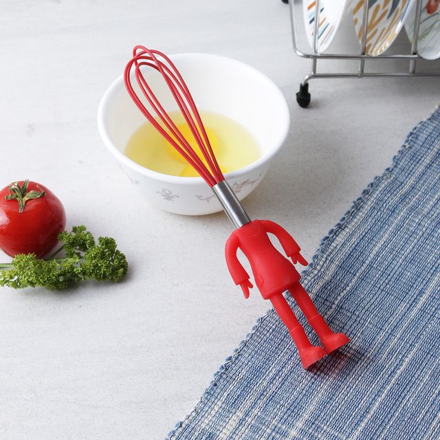 Red Shade Plastic Batter Whisker