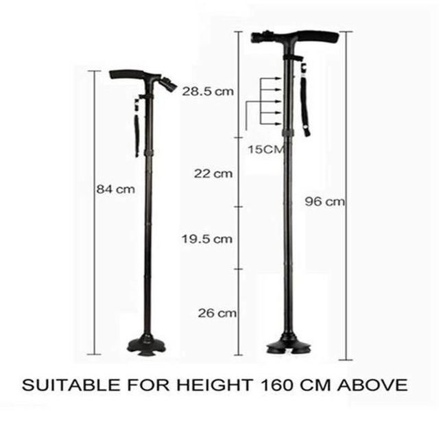 Folding Magical walking Cane with LED Light