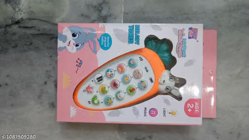 Kids Toy Phone with Lanyard – Bunny Musical Pretend Mobile Phone for Boys & Girls