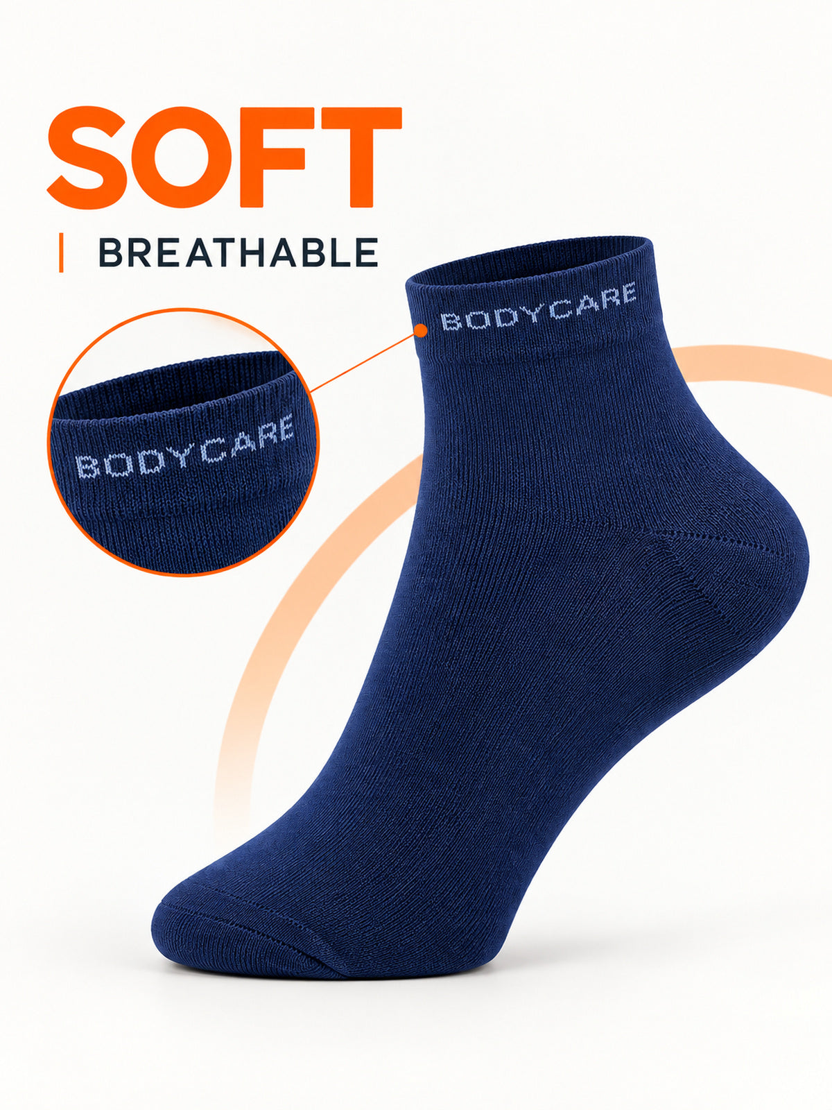 Babycare Unisex Ankle Length Cotton Blend Socks with Antibacterial Moisture Wicking Comfort and Seamless Feel - Pack of 5