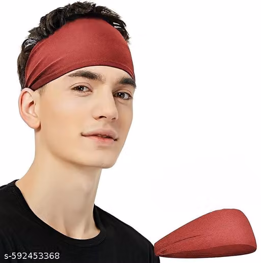 Sports Headband for Men & Women – Moisture-Wicking Polyester Workout Headband for Cycling & Fitness Pack of 3