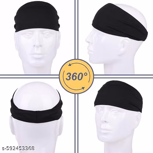 Sports Headband for Men & Women – Moisture-Wicking Polyester Workout Headband for Cycling & Fitness Pack of 3