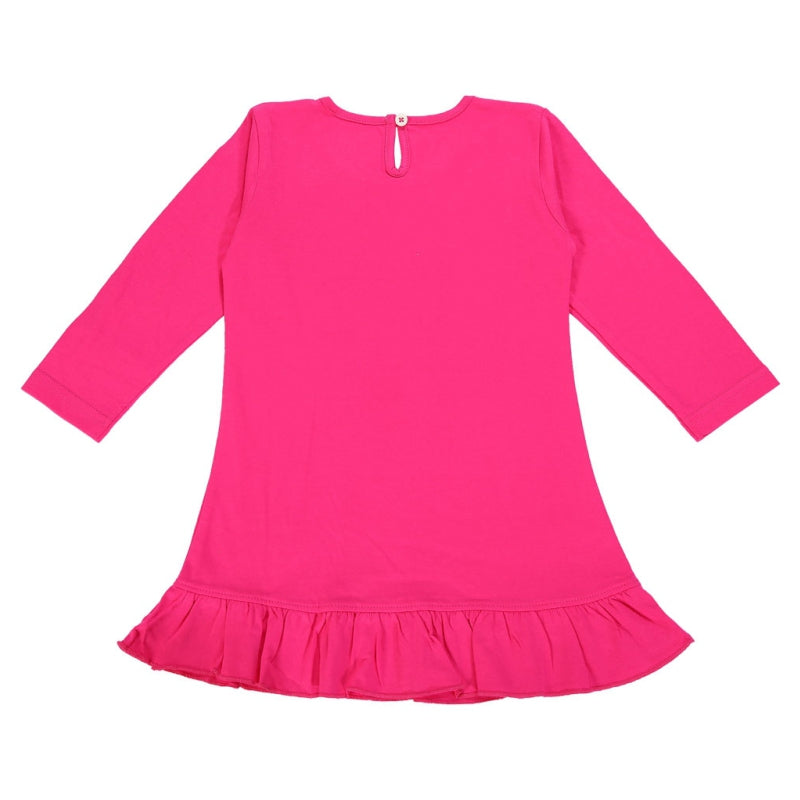 Bodycare Baby Girls 100% Cotton Full Sleeve Frock with Breathable Fabric, Skin Friendly Regular Fit and Comfortable Wear - Pack of 1