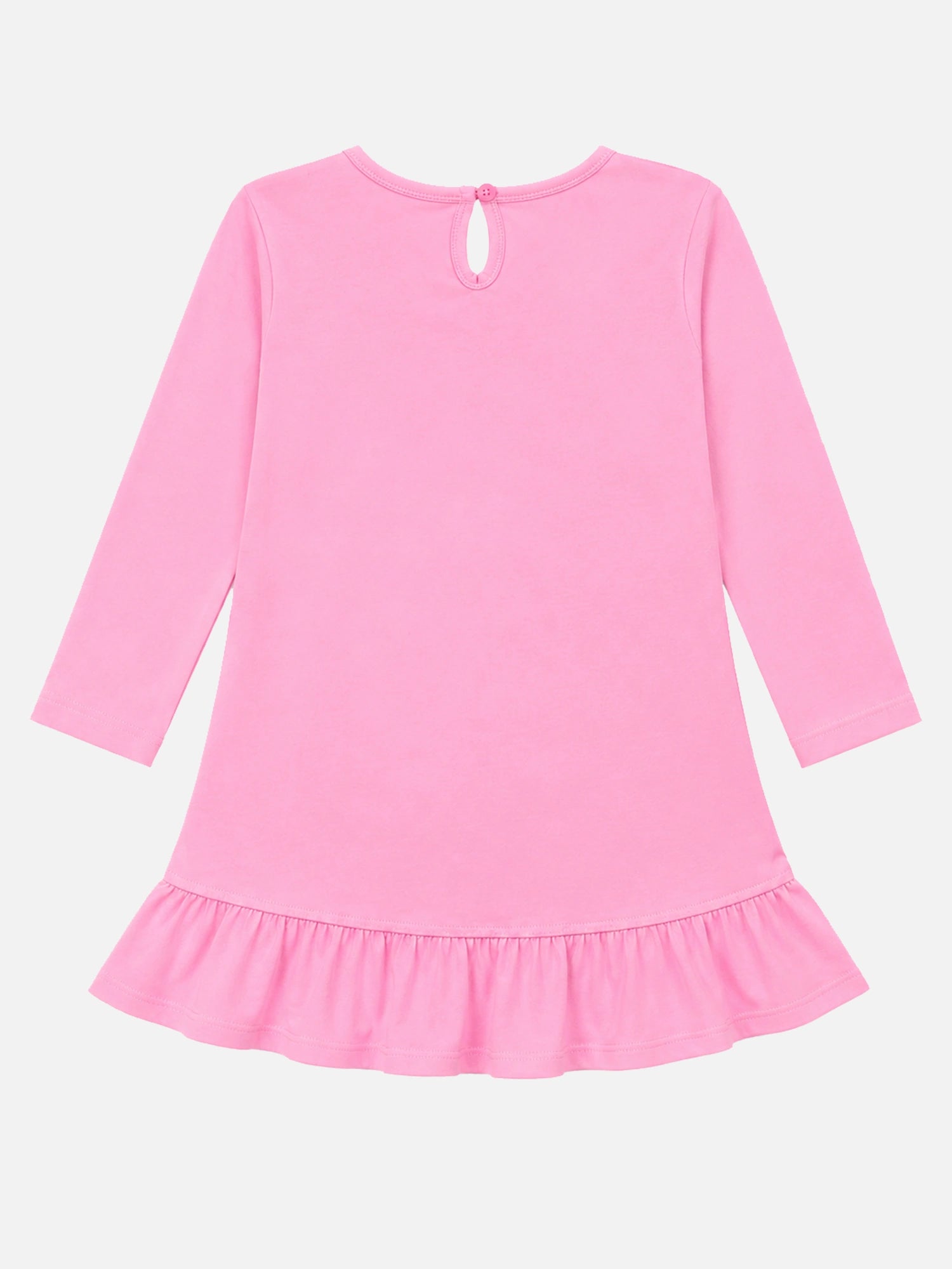 Bodycare Baby Girls 100% Cotton Full Sleeve Frock with Breathable Fabric, Skin Friendly Regular Fit and Comfortable Wear - Pack of 1