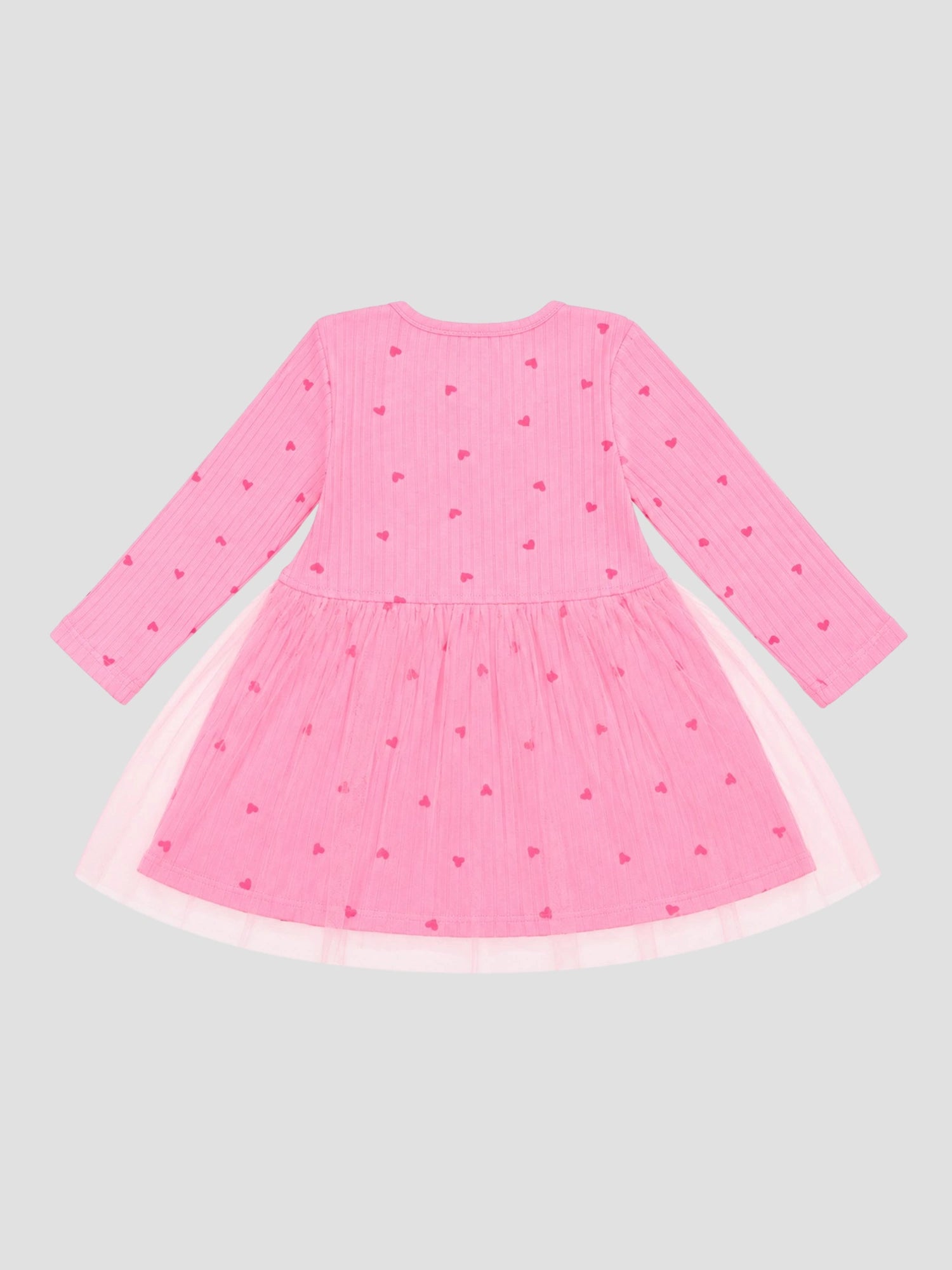 Bodycare Baby Girls Lycra Rib Frock with Regular Fit for Casual Wear, Easy Movement, Everyday Comfort and Regular Use