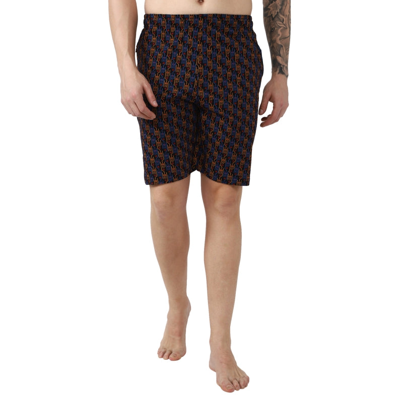 Bodycare Men’s 100% Cotton Printed Shorts with Side Pockets