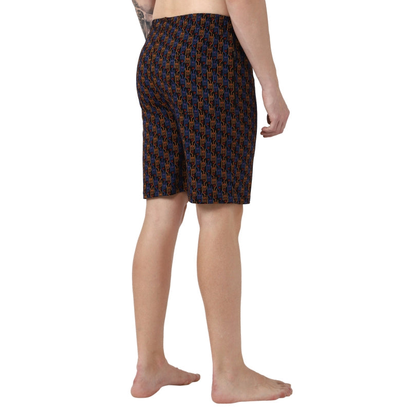 Bodycare Men’s 100% Cotton Printed Shorts with Side Pockets