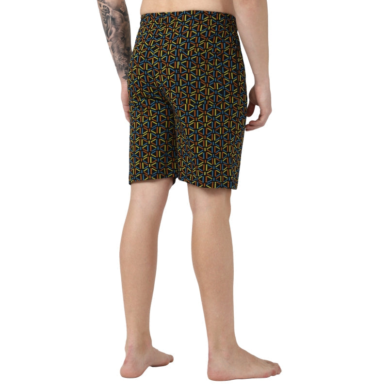 Bodycare Men’s 100% Cotton Printed Regular Fit Shorts