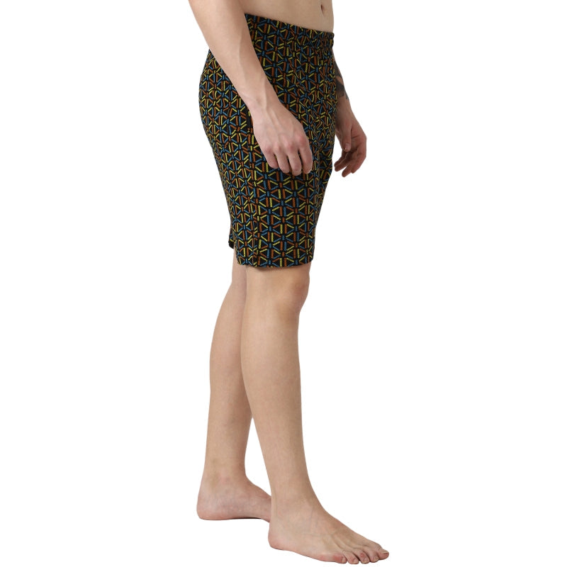 Bodycare Men’s 100% Cotton Printed Regular Fit Shorts