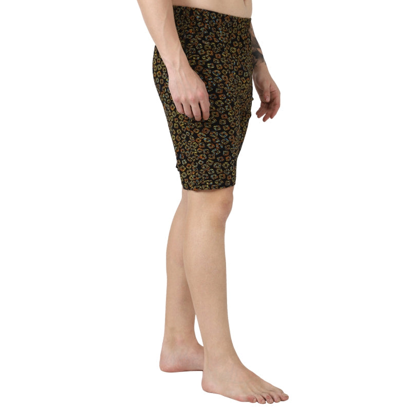 Bodycare Men’s 100% Cotton Printed Regular Fit Shorts