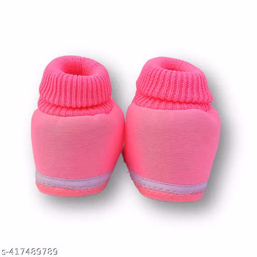 Sunshine Infant Wear Cotton Baby Booties Cartoon Print Slip-On Pack of 2