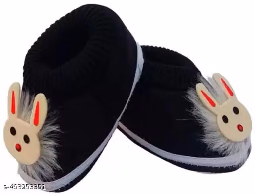 Sunshine Infant Wear Cotton Baby Booties Cartoon Print Slip-On Pack of 2