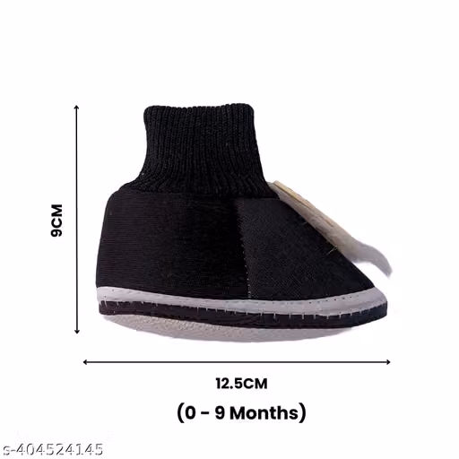 Suntushti Infant Wear Cotton Baby Booties Solid Slip-On