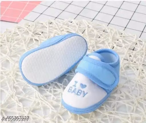 Sunshine Infant Wear Cotton Baby Booties Woven Design Pack of 3