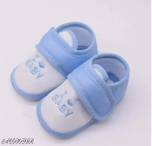 Sunshine Infant Wear Cotton Baby Booties Woven Design Pack of 3