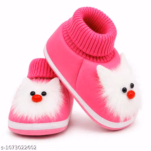 Sunshine Infant Wear Cotton Baby Booties Solid EVA Sole Pack of 3