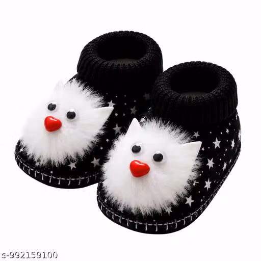 Sunshine Infant Wear Cotton Baby Booties Cartoon Print EVA Sole