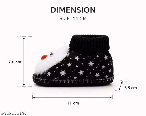 Sunshine Infant Wear Cotton Baby Booties Cartoon Print EVA Sole