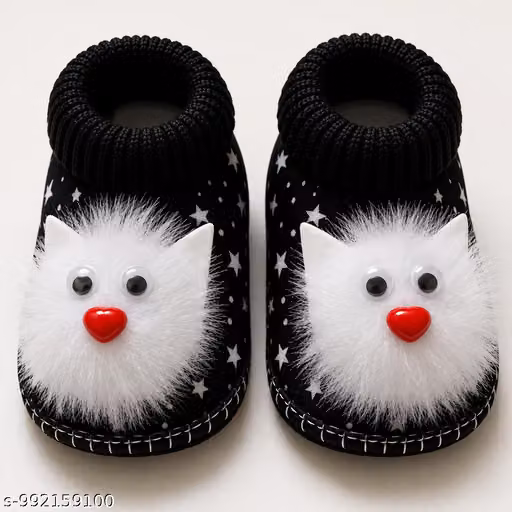 Sunshine Infant Wear Cotton Baby Booties Cartoon Print EVA Sole