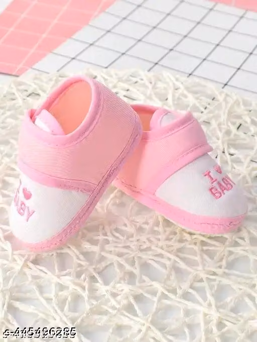 Suntushti Infant Wear Velvet Baby Booties Printed EVA Sole