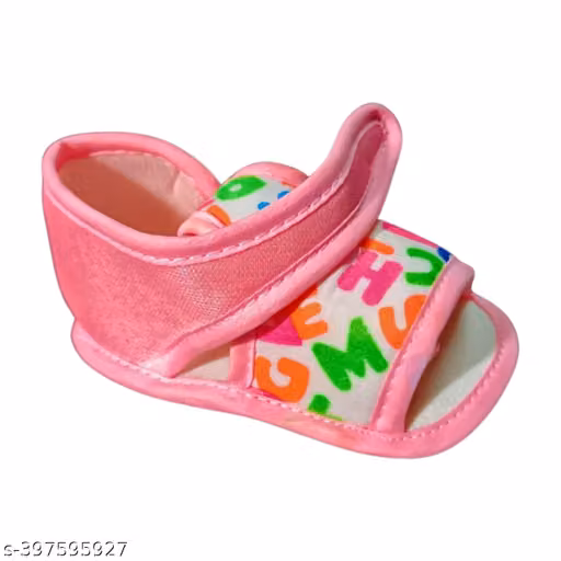 Sunshine Infant Wear Cotton Baby Booties Printed EVA Sole Pack of 2