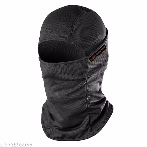 Fratte Full & Half Face Mask for Bikers Black Face Protective Mask