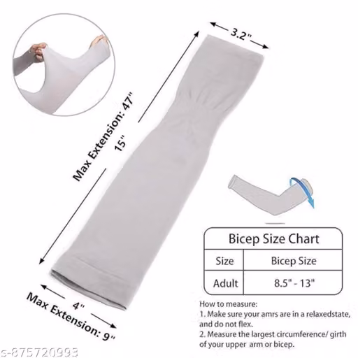 Stretchable Arm Sleeves for Bike Riding Gym & Outdoor Use