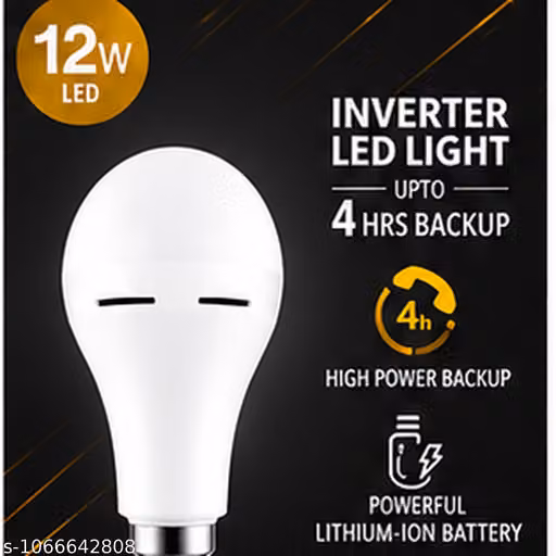 12W B22 White Emergency LED Inverter Bulb