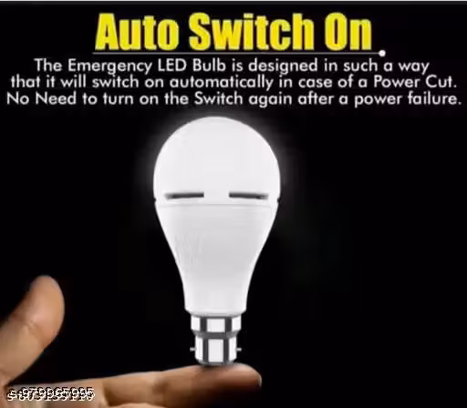 12W Rechargeable B22 LED Emergency Backup Light