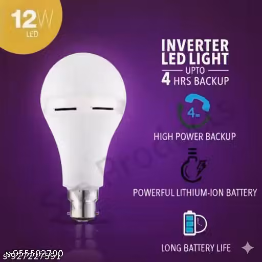 12W B22 Rechargeable Emergency LED Power Light