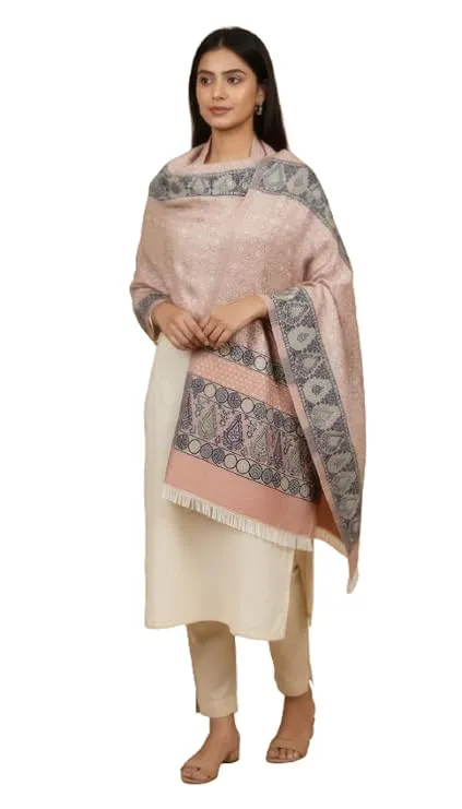 Women’s Cotton Geometric Jacquard Summer Stole
