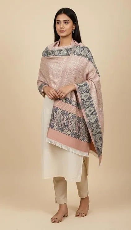 Women’s Cotton Geometric Jacquard Summer Stole