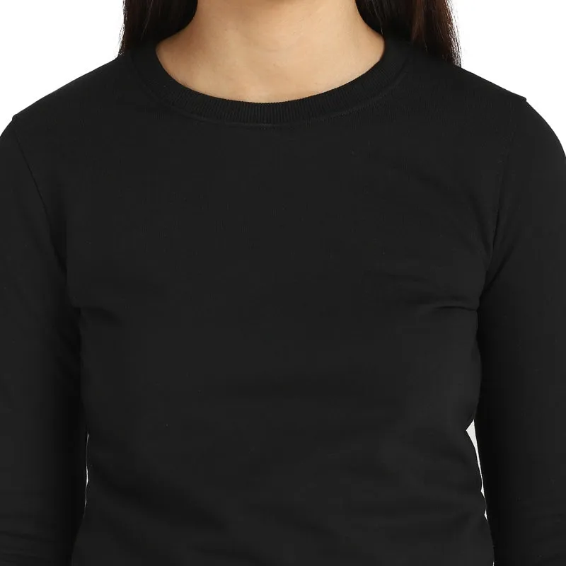 Women’s Stretch Comfort Fleece Sweatshirt – Full Sleeve Casual Winter Wear