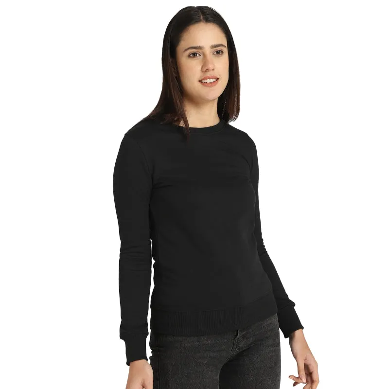 Women’s Stretch Comfort Fleece Sweatshirt – Full Sleeve Casual Winter Wear