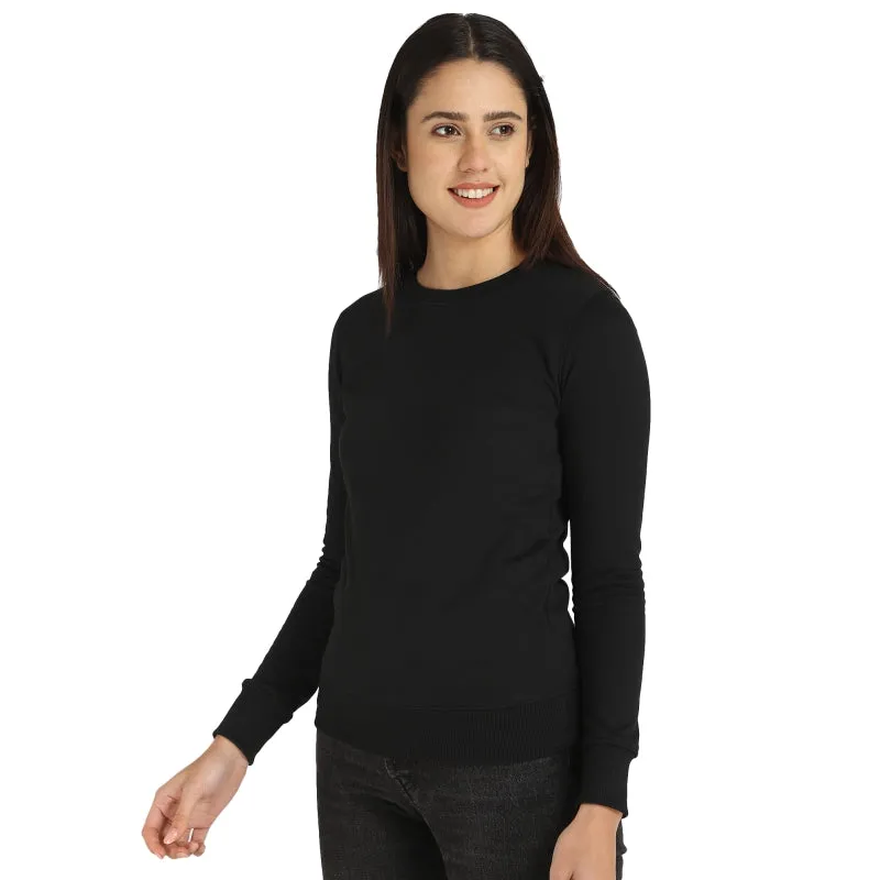 Women’s Stretch Comfort Fleece Sweatshirt – Full Sleeve Casual Winter Wear