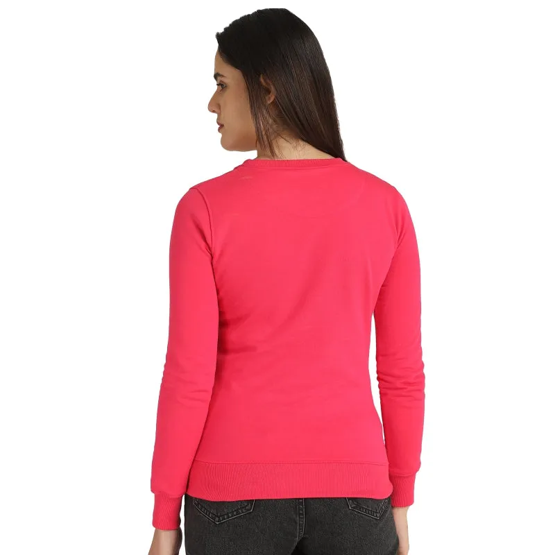 Women’s Fleece Sweatshirt – Round Neck Full Sleeves Comfortable Winter Layer