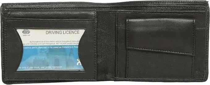 Men’s Slim PU Leather Wallet – Bifold Wallet with Card Slots & Coin Pocket