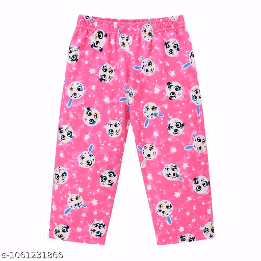 Kids Cotton Cartoon Printed Shirt & Pajama Night Suit Set