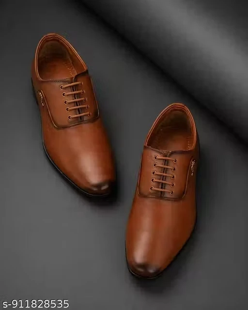Premium Brown Formal Lace-Up Shoes for Men | Office & Party Wear